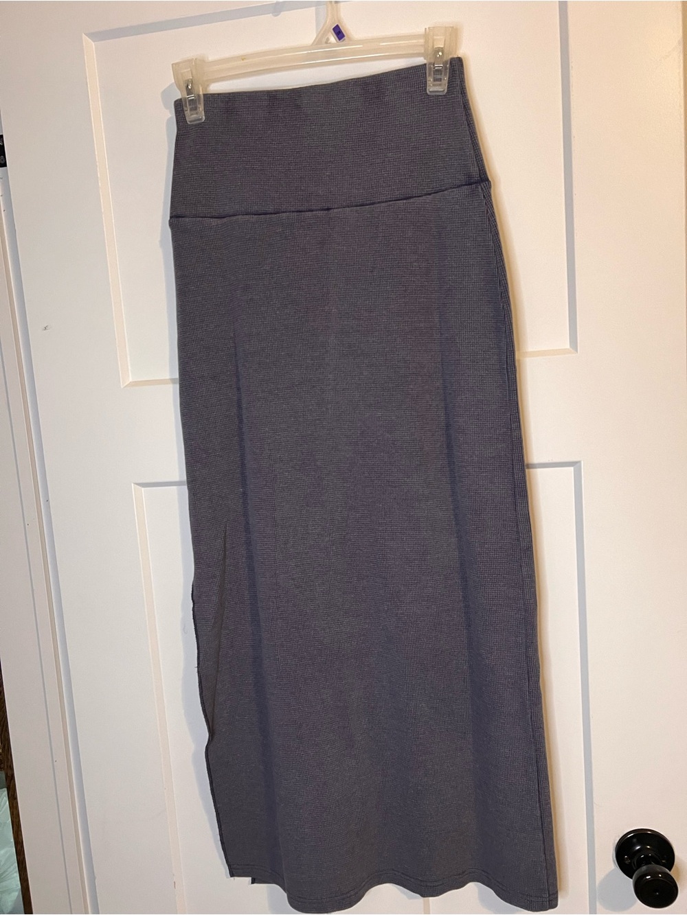 Arctic Blue Maxi Knit Skirt - Women